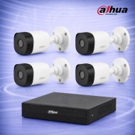 2MP HDCVI 4 Булет камери с DVR/XVR Комплект за видеонаблюдение DAHUA