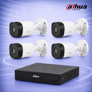 2MP HDCVI 4 Булет камери с DVR/XVR Комплект за видеонаблюдение DAHUA