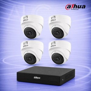2MP HDCVI 4 Куполни камери с DVR/XVR Комплект за видеонаблюдение DAHUA