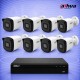 2MP IP 8 Булет камери с PoE и NVR 8MP Комплект за видеонаблюдение DAHUA