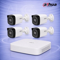 4MP IP 4 Булет камери с PoE и NVR 8MP Комплект за видеонаблюдение DAHUA