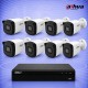 4MP IP 8 Булет камери с PoE и NVR 8MP Комплект за видеонаблюдение DAHUA