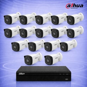 4MP IP 16 Булет камери с NVR 8MP Комплект за видеонаблюдение DAHUA