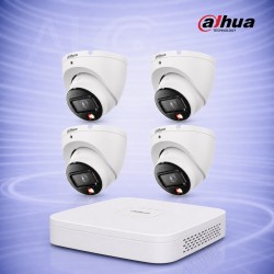 6MP IP 4 Куполни камери с PoE и NVR 8MP Комплект за видеонаблюдение DAHUA