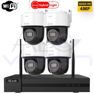 WiFi Комплект HIKVISION с 4 IP WIFI Kамери PT 4Mp и WIFI NVR 6MP с Автоматично Свързване