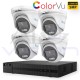 5MP TURBO-HD КОМПЛЕКТ ЗА ВИДЕОНАБЛЮДЕНИЕ с 4 ColorVu КАМЕРИ и AcuSense DVR