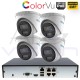 4Mpx IP PoE ЦИФРОВ КОМПЛЕКТ ЗА ВИДЕОНАБЛЮДЕНИЕ С 4 ColorVu КАМЕРИ И PoE NVR 4CH