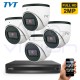 4 камери 2MP- FULL HD - професионална система за видеонаблюдение TVT
