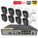 IP POE 4MPX DUAL LIGHT ЦИФРОВА СИСТЕМА ЗА ВИДЕОНАБЛЮДЕНИЕ TVT 8CH