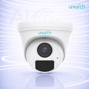 2MP turret IP камера PoE с широк ъгъл 2.8mm, нощно виждане 30м и микрофон без абонамент UNIARCH IPC-T122-APF28K