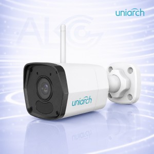 2MP WiFi външна камера Full HD с нощно виждане до 30м и микрофон без абонамент UNIARCH UHO-B1R-M2F3