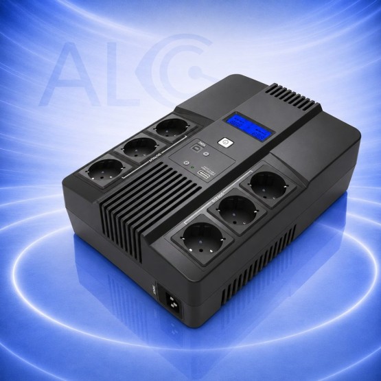 High Energy AIO800(Schuko) UPS 800VA/480W с AVR, 6 Schuko Изхода, USB Управление и Line-Interactive Технология
