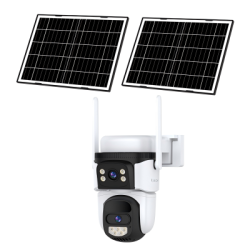 4G Безжична Управляема IP Камера със Соларен Панел 3Mp, 2 Обектива, AI и Dual Light 20м.