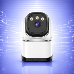 WiFi Безжична Управляема IP Камера 4Mp, Вътрешна и Dual Light 10м.