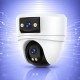WiFi Безжична Управляема IP Камера 3Mp, Два Обектива, Вътрешна и Dual Light 10м.