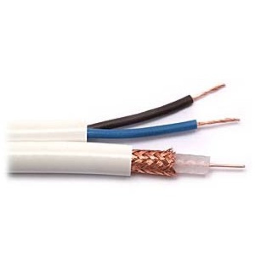 100м. RG59+2x1 Комбиниран коаксиален кабел
